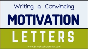 Letter of Motivation for Scholarship Applications