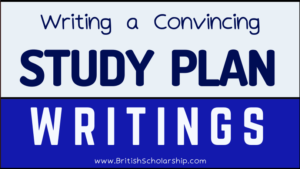 Study Plan Essay for British Scholarship Application